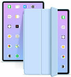 Tri-Fold Flip Cover Piele artificială / Silicon Sky Blue (iPad Air 2020/2022)