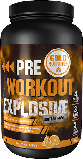 Gold Nutrition Pre Workout Explosive Добавка Pre Workout 1000гр Оранжево