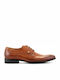 19V69 Y0-X9005-1 Men's Leather Dress Shoes Tobacco