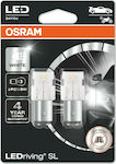 Osram Lamps Car & Motorcycle Ledriving SL White P21/5W-BAY15D-1157 LED 6000K Cold White 12V 2W 2pcs