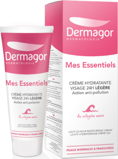 Dermagor Mes Essentiels Light 24ωρη Κρέμα Προσώπου για Ενυδάτωση & Ανάπλαση με Κολλαγόνο 40ml