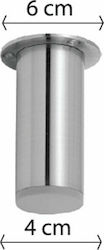 Import Hellas A160 Aluminium Fuß mit Regulator 4x4x10cm Nickel Matt Import Hellas A160 Aluminium Fuß mit Regulator 4x4x10cm Nickel Matt