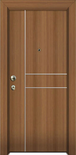 Πόρτα Ασφαλείας Laminate ΚΠ 108 Noce Πόρτα Ασφαλείας Laminate ΚΠ 108 Noce