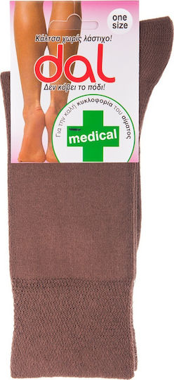 Dal Medical 1013 Κάλτσες Κάτω Γόνατος Καφέ
