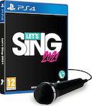 Let's Sing 2021 Pachet cu un singur microfon Ediție Joc PS4