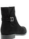 Emanuele Leather Women's Ankle Boots Black