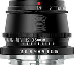 TTArtisan Crop Camera Lens 35mm f/1.4 Steady for Fujifilm X Mount Black