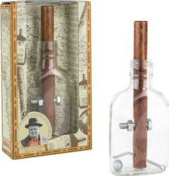 Professor Puzzle Churchill's Cigar and Whisky Bottle Γρίφος από Μέταλλο για 6+ Ετών GM18