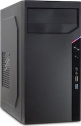 Inter-Tech IT-6505 Reto Micro Tower Computer Case Black