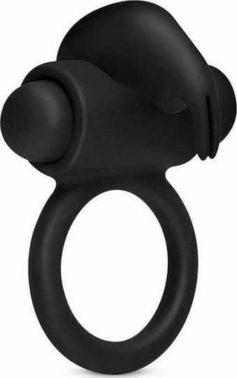Easytoys Men Only Bunny Vibrating Cock Ring Вибриращ Пръстен Петел Black ET801BLK
