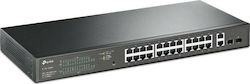 TP-LINK TL-SG1428PE v1 Gestionat L2 PoE+ Switch cu 26 Porturi Gigabit (1Gbps) Ethernet și 2 Porturi SFP