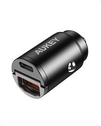 Aukey CCA3BL Car Charger with Ports 1xUSB-A 1xType-C