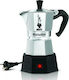 Bialetti Moka Elettrika 2 0007290 Electric Stovetop Espresso Pot 2 Cups 170W Argint