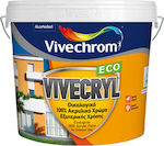 Vivechrom Vivecryl Eco Base D Plastic Acrilyc Ecological Paint for Exterior Use White 3lt