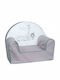 Armchair Safari with Armrests Gray 57x37x43cm