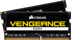 Corsair Vengeance 64GB DDR4 RAM με 2 Modules (2x32GB) και Ταχύτητα 2933 για Laptop