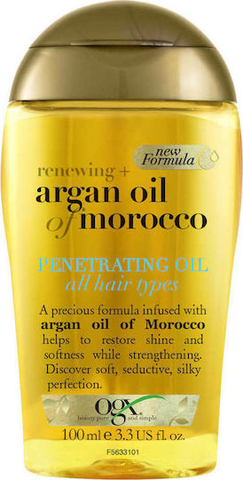 OGX Renewing + Argan Morocco Λάδι Μαλλιών για Ενδυνάμωση κατά της Ψαλίδας 100ml