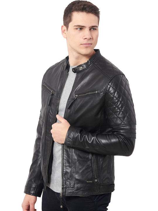 Vainas Bravo Leather Jacket Biker Black