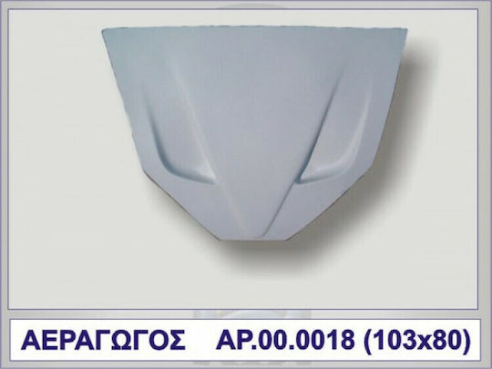 Motordrome Luftschacht Auto Vorderseite F50 Luftschacht (Motorhaube) Polyester 103x80cm Universell