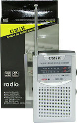 Cmik MK-203 Handheld Radio Batteriefarben Silber