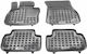 Rezaw Plast Set of Front and Rear Mats 4pcs Tray Type for BMW Series 1 2019+ Black