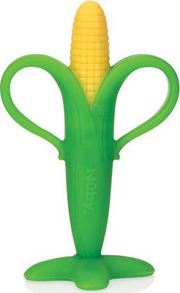 Nuby Corn Silicone Teething Ring for 3 m+