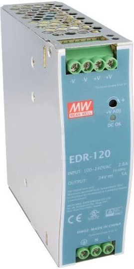 Mean Well DIN Rail Power Supply 10A/12V/120W
