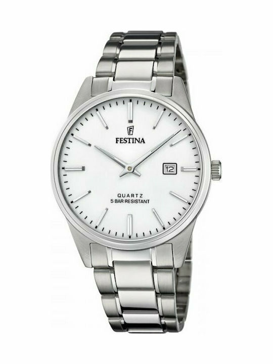 Festina Men's Watch 40mm Battery with Silver Me...