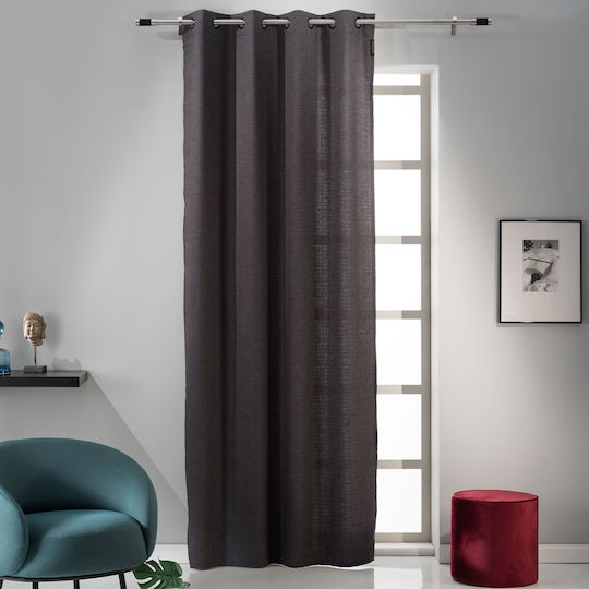 Pierre Cardin Κουρτίνα με Τρουκς Dousez Grey 140x270εκ.