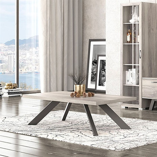 Rectangular Central Coffee Table No 14 Wooden Walnut M120xW70xH42cm