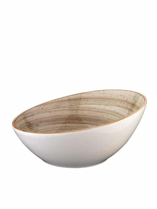 Bonna Terrain Salad Bowl Porcelain Beige 18x18cm 6pcs