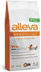 Diusapet Alleva Equilibrium Adult Medium-Maxi 12kg Ξηρά Τροφή για Ενήλικους Σκύλους Μεσαίων & Μεγαλόσωμων Φυλών με Κοτόπουλο / Ψάρια