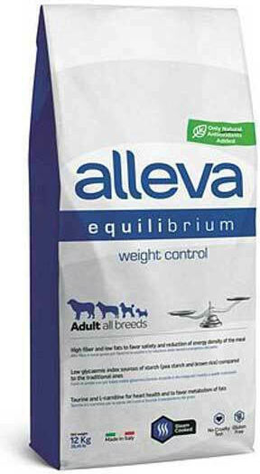 Alleva Equilibrium Weight Control Adult All Breeds 12kg Dry Food Diet for Adult Dogs with Chicken and Fish