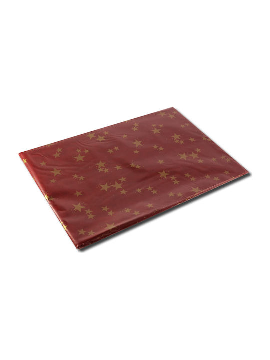 6092 Weihnachts- Tischtuch Stoff Rot B140xL100cm. 1Stück