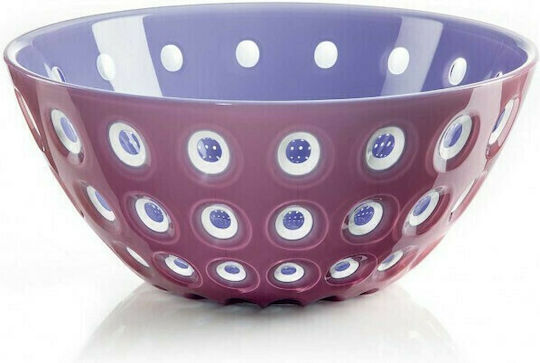 Guzzini La Murrine Plastic Salad Bowl Lila - Purple 25x25cm