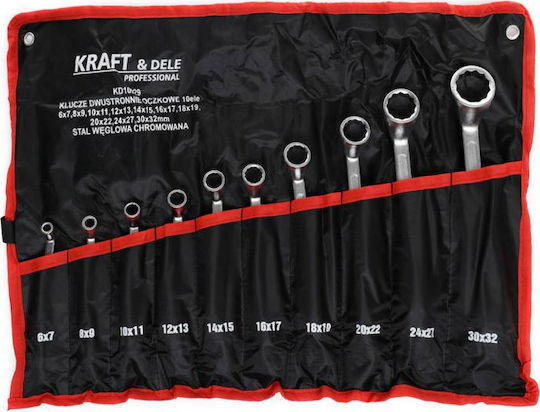 Kraft & Dele Set 10 Double Polygon Wrench Bent KD-10929
