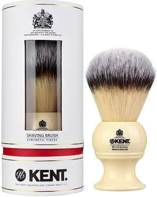 Kent Shaving Brush with Synthetic Hair Bristles 28mm White