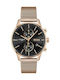 Boss Associate Men's Watch 42mm Chronograph Battery with Gold Metal Bracelet