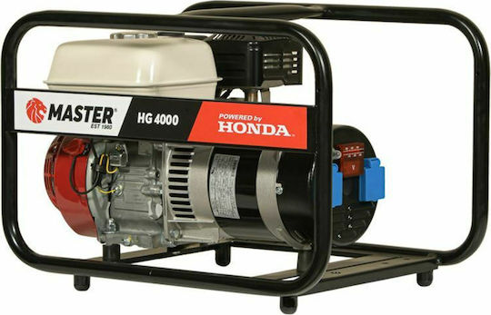 Master HG 4000 Generator Gasoline Four-stroke with Maximum Power 2.9kVA with Honda GX200 Engine