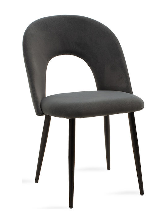 Jonah Dining Room Velvet Chair Anthracite 55x57...