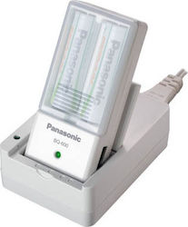 Panasonic BQ-600 USB Φορτιστής 2 Μπαταριών Ni-MH Μεγέθους AA σε Λευκό χρώμα