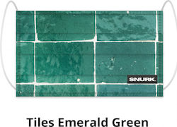 Snurk Tiles Emerald Fabric Reusable Mask 1 Piece