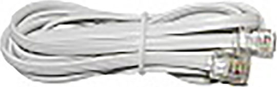 Adeleq Wohnung Telefonkabel RJ11 6P4C 1.5m Weiß (17-020150)