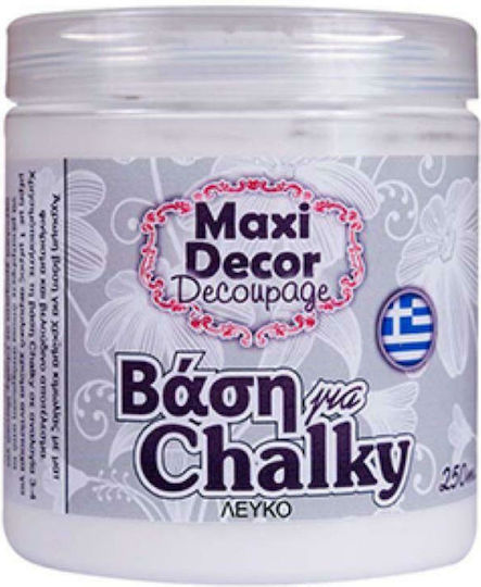 Maxi Decor Basis für Chalky Bastelmaterial Decoupage White 250ml