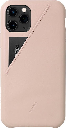 Native Union Clic Card Back Cover Leather Pink (iPhone 11 Pro)