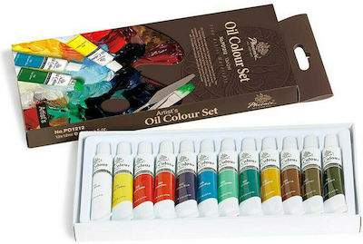 Phoenix Χρώματα Λαδιού Oil Colours Set 12ml 12pcs