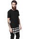 Urban Classics Herren T-Shirt Kurzarm Black / White TB1098-00703