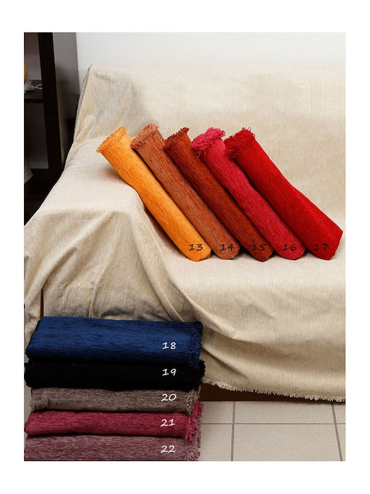 Sunshine Σενίλ Ριχτάρι Τετραθέσιου Καναπέ Chenille 180x340εκ. Frame 3