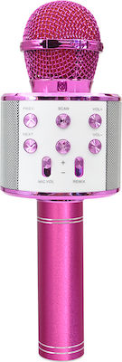 Forever Wireless Karaoke Microphone BMS-300 in Fuchsia Color