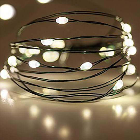 100 Lights LED 10m. Warm White in String 1pcs